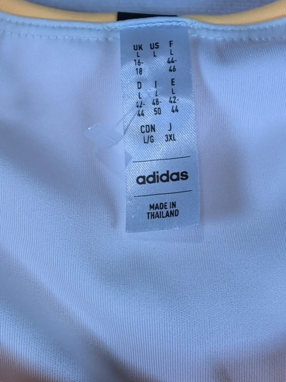 Adidas Y-Tank Pro in Spark/White Size Large - Picture 4 of 10
